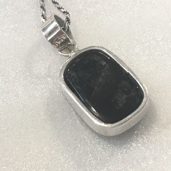 Substantial Druzy Sterling Silver Rope Necklace - Picture 5 of 7